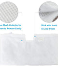 Washable Microfiber Steam Mop Pads Replacement For Shark Steam Pocket Mops S3500 Series 10 Pack with mesh underlay and hook strips
