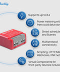 1PM Mini Gen4 Smart Switch With Wi Fi Zigbee And Matter Compatibility 1 Channel 8A Dual Pack power monitoring switch