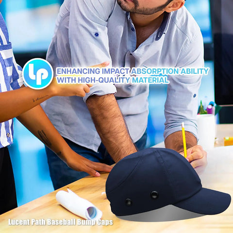 Blue Baseball Safety Bump Cap Helmet For Head Protection 6 Pack Lightweight Work Cap With Ventilation And Breathable Comfort Ideal For Light Duty Jobsites And Everyday Tasks On The Job
