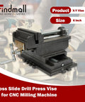6 Inch Cross Slide Drill Press Vise Heavy Duty Benchtop X Y Compound Vise For CNC Milling And Drilling Machines Cast Iron