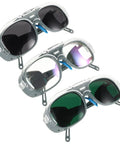 Rock Solid Heavy Duty Welding Glasses And Impact Resistant Safety Goggles With Gray Arc Lenses Built Tough For Industrial Spark Defense