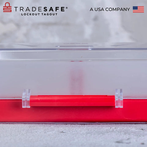 No Nonsense Emergency Stop Button Lockout Cover For Industrial Safety Transparent Rectangular Push Button Guard XL Size