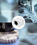 Badass SCS12UU Linear Motion Ball Bearing Slide Bushing 2 Piece Aluminum 41Mm Long fits 12Mm shaft in 3D printer setup.