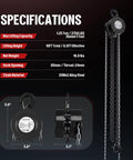 Specifications of Hand Chain Hoist 1 Ton Capacity With 10 Ft Chain 2 Beefy Heavy Duty Hooks Manual Chain Fall