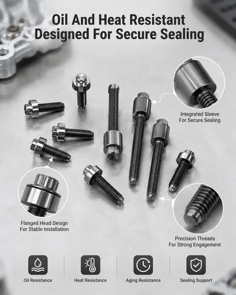 Valve Cover Bolt Kit 22 Pack for 3.0L V6 BMW Engines 2006 2007 325i 330i 525i 530i Z4 OE Replacement Screws for a Snug Seal and Leak Free Performance Today, black steel bolts