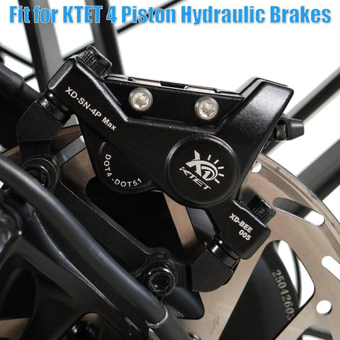 Sintered Metal Brake Pads For E Bikes With 4 Piston Hydraulic Calipers Quiet Hard Wearing Copper Fiber Pads Beefy Braking Power