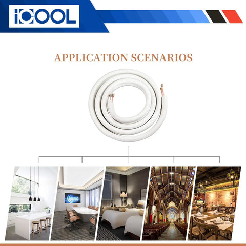 Image of 25 Foot Twin Copper Line Set For Mini Split AC And HVAC for various interior application scenarios