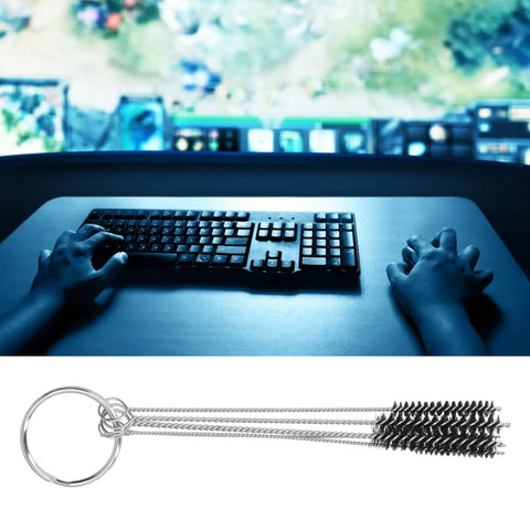 Must Have 5 Piece Tube Brushes Kit Clean Dirty Bottles Straws Mugs And Coffee Machines Fast With Stainless Steel Rod And Nylon Tufted Bristles Fit Small Niche Areas Plus Key Ring Hook Makes It Easy As Pie To Latch On Perfect For Every Home Job, black nylon tube brush on key ring