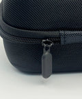 Close-up of zipper on Tesla NACS To CCS1 Adapter Storage Case Eva Nylon Protective Gear Bag, showcasing sturdy design.