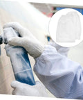 Heavy Duty Canvas Sandblasting Arm Sleeves For Mechanics And Shop Rats Tough As Nails Protective Forearm Guards in use.
