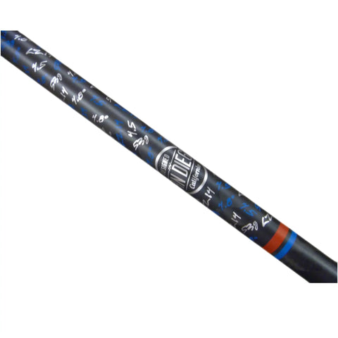 Close-up of LZ Senior Flex Driver Shaft With TaylorMade SLDR Adapter showcasing the shaft design and markings.