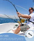Rock Solid Rubber Hood Catch Latches With Mounting Brackets image with fishing rod holder on a boat.