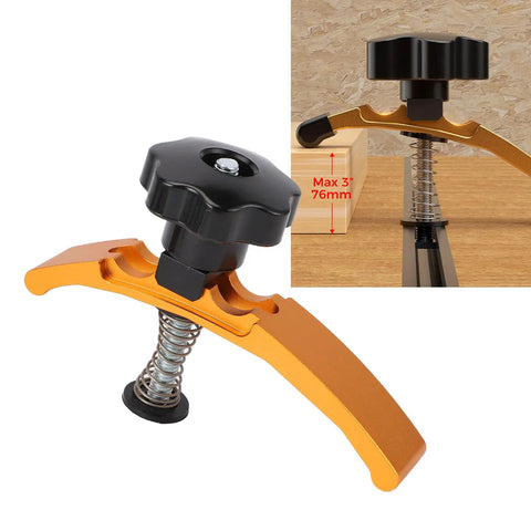 Heavy Duty T Rail Clamping Fixtures For CNC Engraving Machines, Aluminum Alloy Pressure Plate Clamp with spring mechanism.