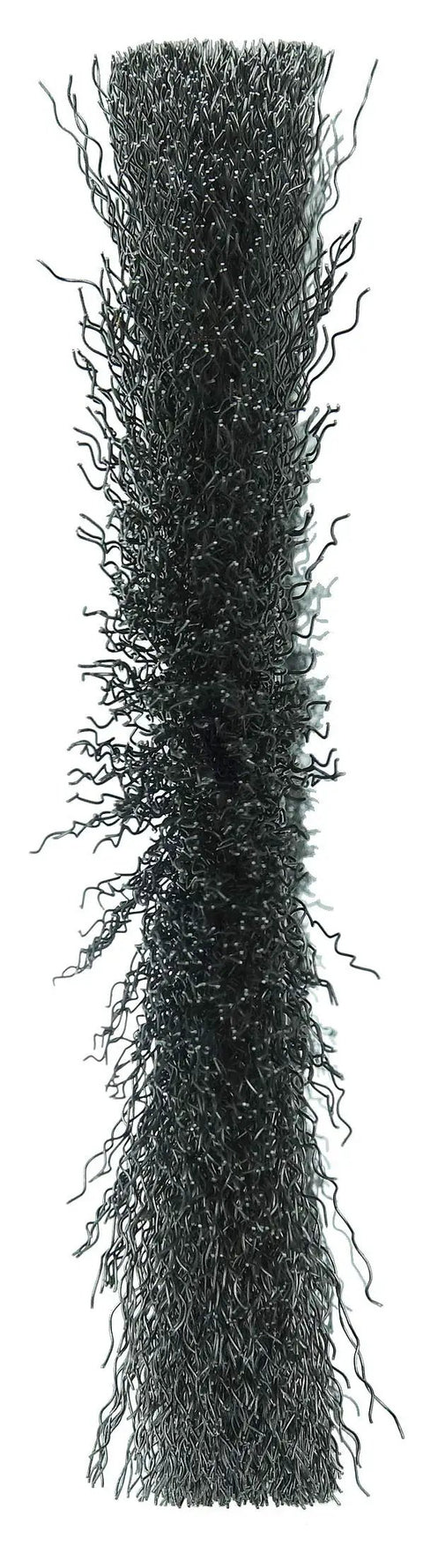 8 Inch Narrow Face Crimped Wire Wheel With.0118 Steel Fill, Three Quarter Inch Arbor, Pack Of 2, Made In USA, side view
