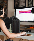 Game Changing Acoustic Recording Microphone Isolation Shield With Three Layer Soundproof Foam Panels, used in home studio setup.