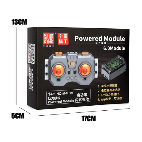 Slick Hopped Up Power Module Kit Compatible With Building Block Models, 13cm x 17cm battery box and remote control.