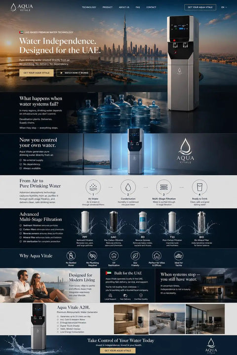 Atmospheric Water Generator A20L Delivers Up To 20 Liters Of Fresh Water Per Day From Air With Next Level Multi Stage Filtration