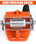 Section view of 100W Concrete Vibrator Motor For 110V AC, 3600 RPM, showing rotor inside aluminum alloy case, pro grade durability