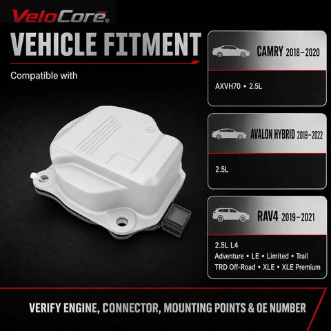 Keep Your Daily Driver Chillin Smooth When Things Get Hot With This Heavy Duty Electric Coolant Water Pump Oem Replacement For 1603225010 Camry Avalon Hybrid Rav4 2018 Through 2022 2.5 Liter Engines, showing vehicle fitment details.