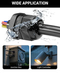 All Purpose Nylon Waterproof Cable Gland Kit 50 Pcs IP68 with PG7 NPT installed on outdoor junction box and light controller