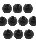 10 Pack M4 Thread Cap Nuts Black Carbon Steel Decorative Screw Caps For Lamps And Furniture Hardware Ball Nut Covers For Ceiling Lights