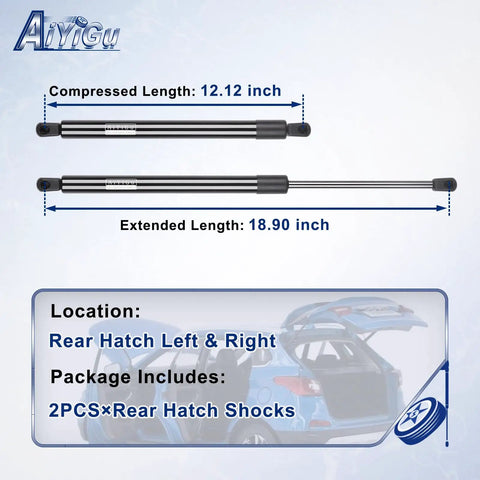Rear Hatch Shocks And Struts For 2011 2012 2013 2014 Kia Sorento Lift Gate Gas Springs Replacement Pack Of 2 Compatible with OEM