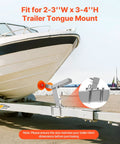 Hella Durable Adjustable Boat Trailer Winch Stand With Roller Hot Dip Galvanized Steel mounted on trailer tongue for jet ski