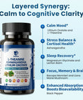 Powerful Mood Boost Nootropic Blend With Lithium Orotate And L-Theanine, Ashwagandha Stress Support, 120 Vegan Capsules