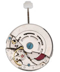 Close-up of 2813 Mechanical Watch Movement Replacement Part DG2813 Automatic Movement in white finish with gears visible.