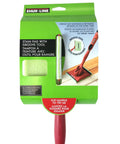Deck Stain Pad With Groove Tool For Even Coverage On Flat Surfaces And Between Boards package with handle visible