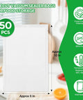 Vacuum Seal Bags Pack Of 50 6 By 10 Inch Textured Sealing Bags Commercial Grade BPA Free Heavy Duty For Food Storage Meal Prep And Sous Vide Cooking