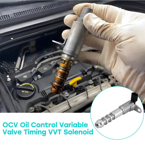 Oil Control Valve Solenoid Kit OCV For GM 2.8L 3.0L 3.6L Engines With VVT Solenoids being installed in engine bay