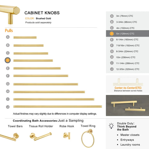 Solid Brass Cabinet Pulls 5 Pack Hexagon Drawer Handles With Five Inch Hole Center And Six Point Six Inch Total Length Brushed Finish For Kitchen Cabinets Bathroom Dressers Cupboards Hardware, size chart and details.