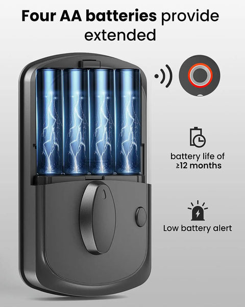Rapid Response Fingerprint Door Lock For Front Door Keyless Entry Smart Deadbolt With Hella Fast Biometric Scanning And No Sweat Installation Straight Up Solid Home Security