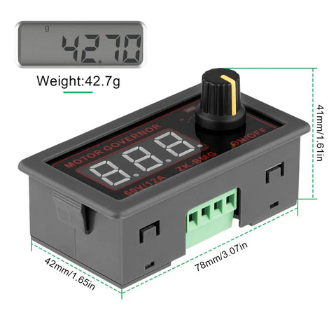 Beefed Up PWM DC Motor Speed Controller For 12V 24V 60V Up To 500W With Soft Start Protection And Signal Generator Driver Module Durable High Grade Circuit Board Easy Speed Regulation For Electric Motors
