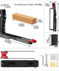 Swivel Wall Bike Rack Mount For Garage Storage Heavy Duty 3mm Steel Bicycle Hanger With Adjustable Arm hardware included