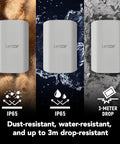 ES5 Magnetic External SSD 1TB Ultra Fast 2000 MB Per Second Read And Write, MagSafe Compatible USB C, rugged silver drive