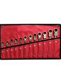 Ratchet Spanner Set With Socket Tool Kit, 5 7 12 Piece Hand Tools For Cars, organized in red pouch, easy grip design