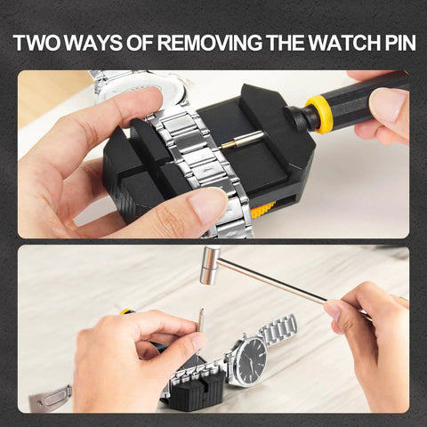 Watch Link Removal Kit For Bracelet Adjustment And Replacement Pin Remover For Sizing Straps All In One Watch Adjuster Tool