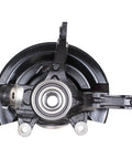 Front view of Front Left Steering Knuckle And Wheel Bearing Hub Assembly For Honda CRV 2007 2009 2.4L L4 Direct Fit Replacement