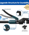 Beefed Up Hydraulic Crimping Tool With 9 Dies For One Eighth Inch Stainless Steel Cable Railing Kit And Twelve To Two Zero AWG Cable