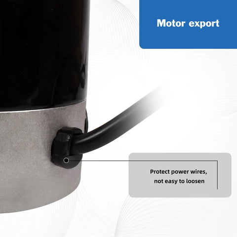 Close-up of power wire connection on Beefy 900W 110V Brushed Lathe Motor with 4100RPM and 14mm Shaft DC Spindle.