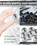 Hand holding one of the Five Pack One Point Five Inch Chrome Steel Bearing Balls 38mm Precision Balls for Bikes and Machinery Bearings