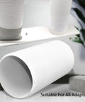 Sturdy 5.9 Inch Portable AC Exhaust Hose With Built In Steel Ring, Thick Polypropylene Material, in a living room setting