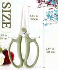 Three Pack Floral Pruning Shears Set With 65mm Stainless Steel Blades And Soft Rubber Grip Handles Premium Garden Clippers for size reference