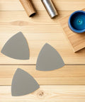 Top Rated Grit Triangular Silicon Carbide Sandpaper Sheets Waterproof Wet Dry Sanding Paper 8 Pack on wooden surface.
