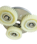 36T Nylon Planetary Gear Clutch Kit For 500W-1000W Left-Outlet E-Bike Hub Motor Replacement Parts, three yellow gears