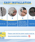 Washer Lid Lock Switch Replacement For Amana, Whirlpool, Kenmore, Maytag, Crosley Machines 110 200 500 Series Easy Install OEM Fit W10838613 W11253733 PS12704713 AP6832601 installation steps