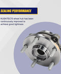 Two Piece Front Wheel Bearing And Hub Assembly With ABS And 5 Lug Bolts Fits Front For 2010 2012 Lexus HS250h, 2011 2016 Scion tC