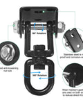 Beefy 360 Degree Swivel Swing Hangers Kit, 1200 Lb Capacity Stainless Steel Ceiling Mount with rustproof design and rotation features